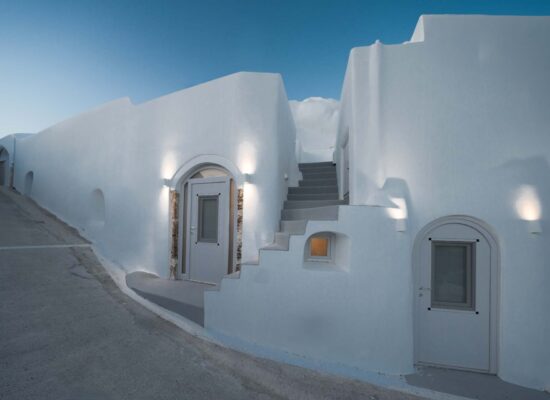 Spilia Santorini Cave Outdoor entrance A